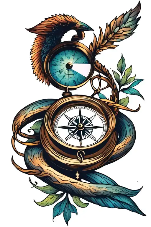 Anxiety And Compass Intertwined