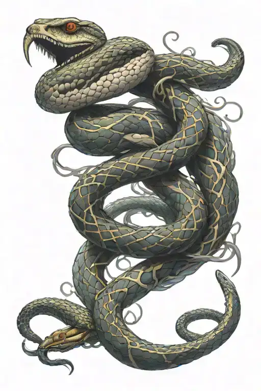 Nordic Snake Intertwined
