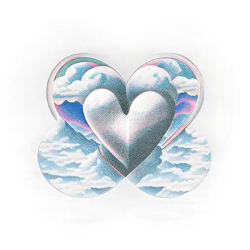 Clouds Hearts And Diamond Set