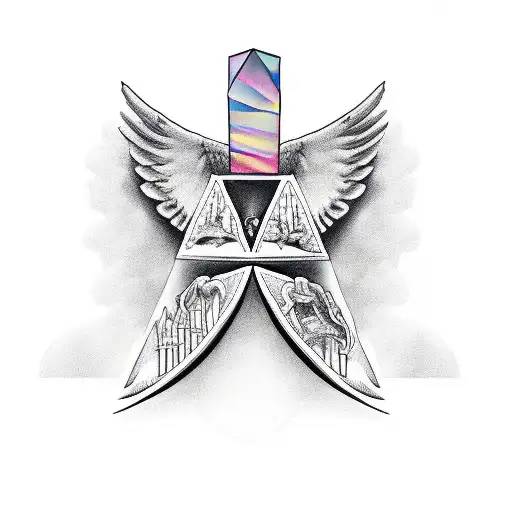 Angel Stabbing Pyramid