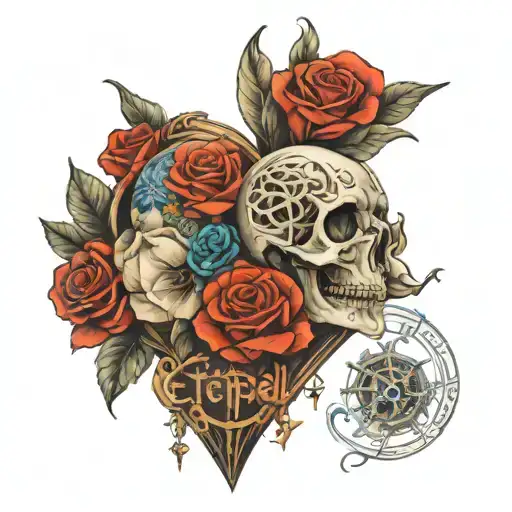 Eternal Love Tattoo Featuring An S K C