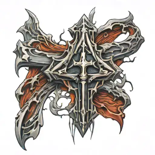 Tear Of Lucifer Cross Of Jesus Christ