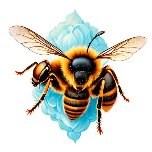 Honey Bee And Coffee Cup