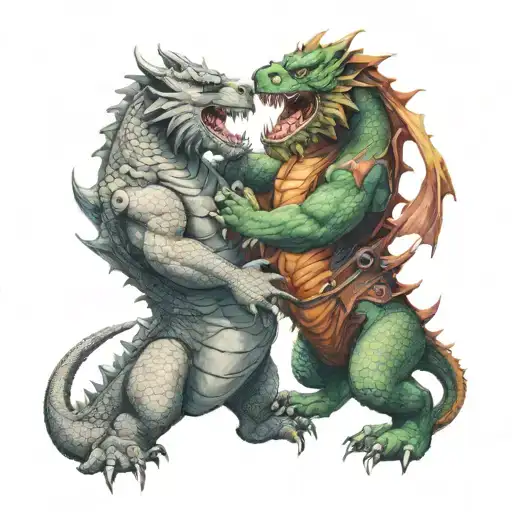 The Dragon And The Bear Are Fighting Each Other