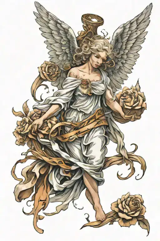 Guardian Angel With Tattered Wings