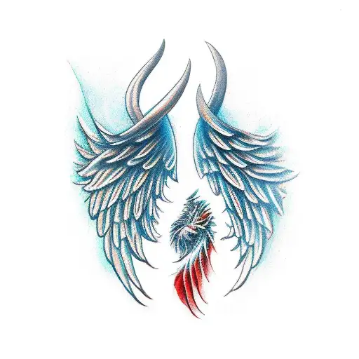 Devil Wing And Angel Wing