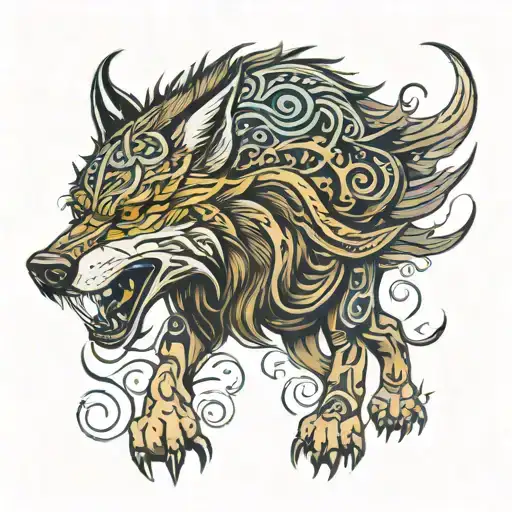 Fenrir Viking Norse Wolf