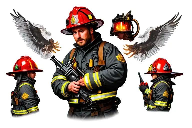 Firefighter Holding