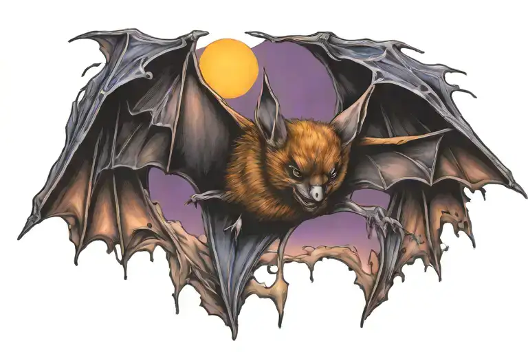 Bat Flying