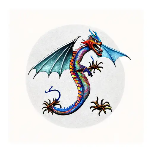 Dragon With Number 14