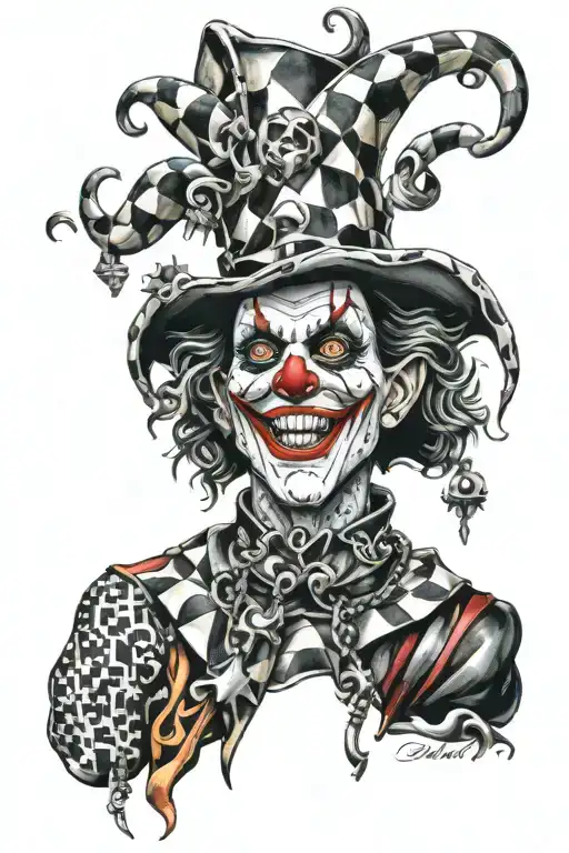 Sinister Male Jester