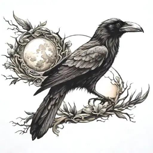 The Raven And The Moon