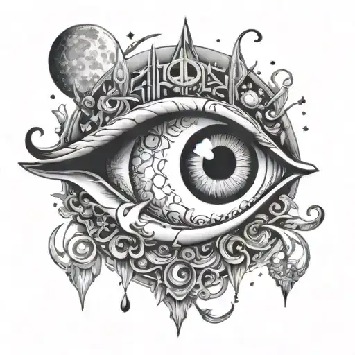 Third Eye And Moon Made