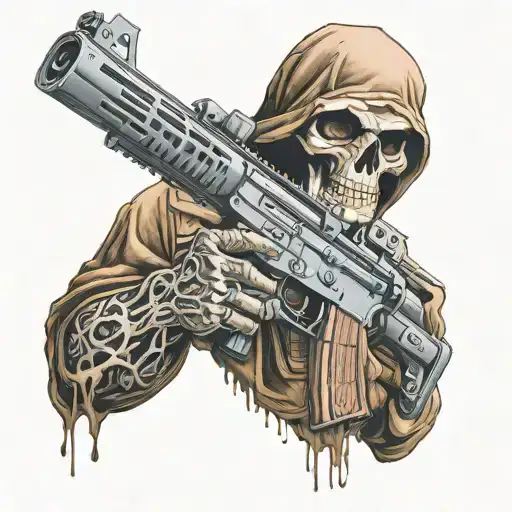 Reaper Holding M-16 Usmc