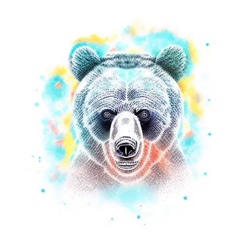 Bear With A Paw That Makes A Scar