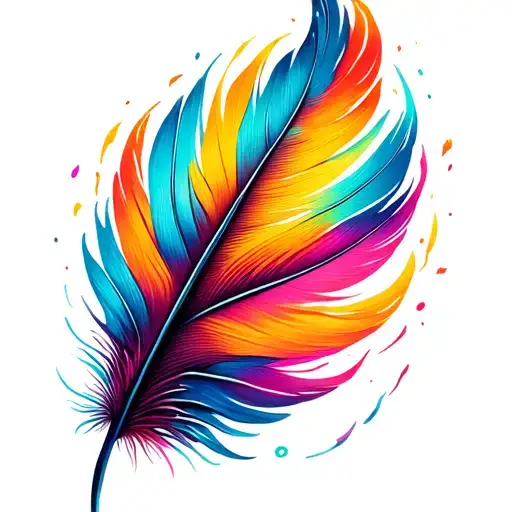 Delicate Feather Symbol Of Freedom