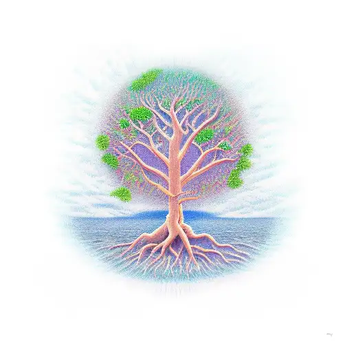 Meditating Under Tree Of Life