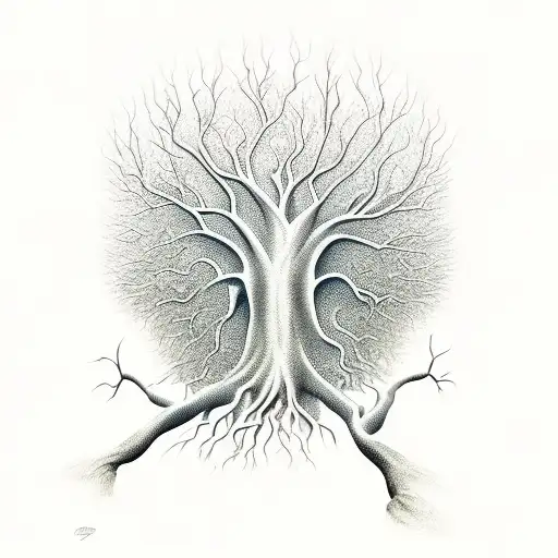 Gye Nyame Formed In Tree Roots