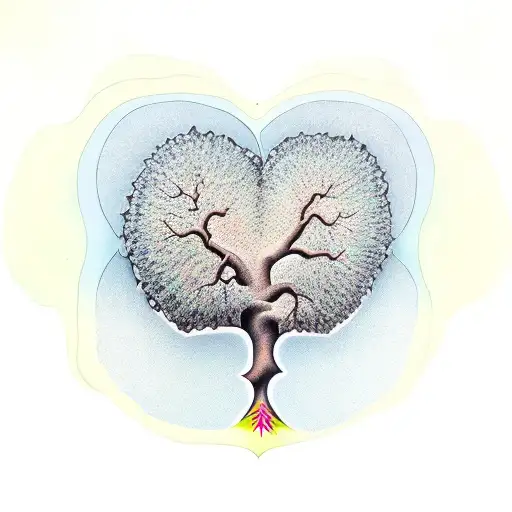 Heart Shape Formed In Tree Roots