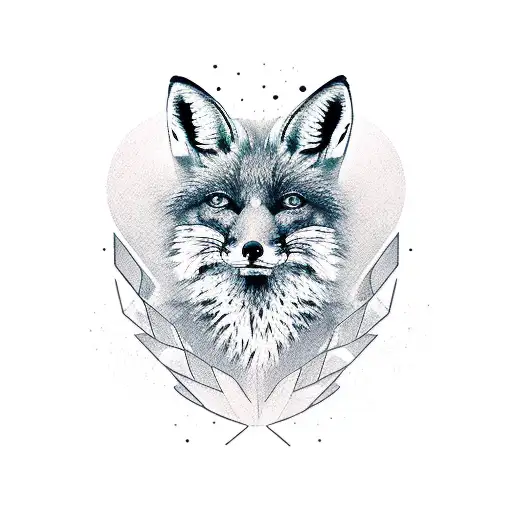 Fox Sitting Full Body