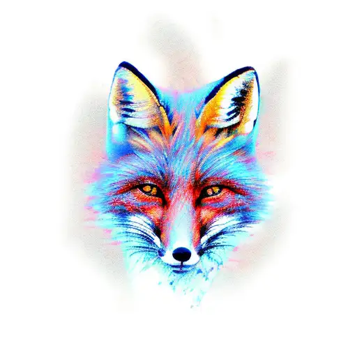 Fox With Tail Laying Down