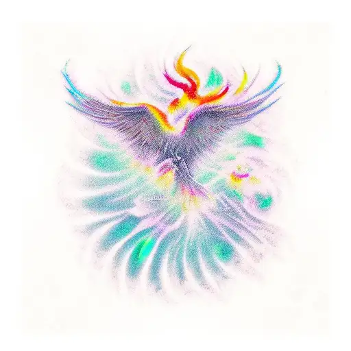 Phoenix With Swirls