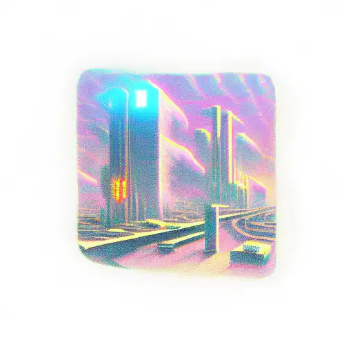 Cyberpunk 80'S Landscape