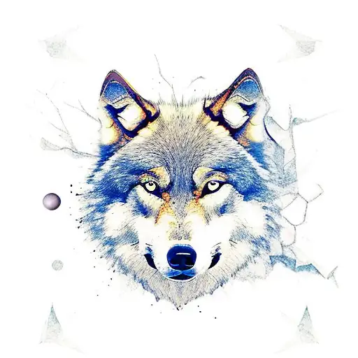 Wolf Coming Together As It Runs