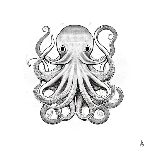 Octopus With Technology Elements