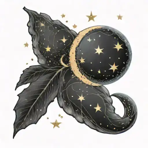 Cancer Constellation And Crescent Moon