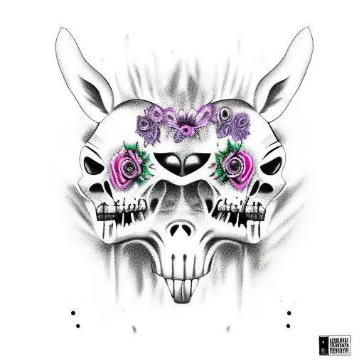 Scary Undead Donkey Dia Dos Muertos