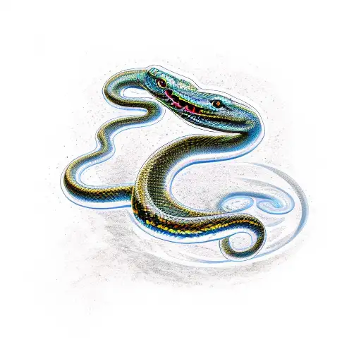 Snake Under The Blazing Sun