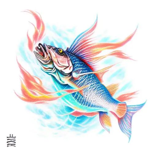 Wizard Riding A Fish