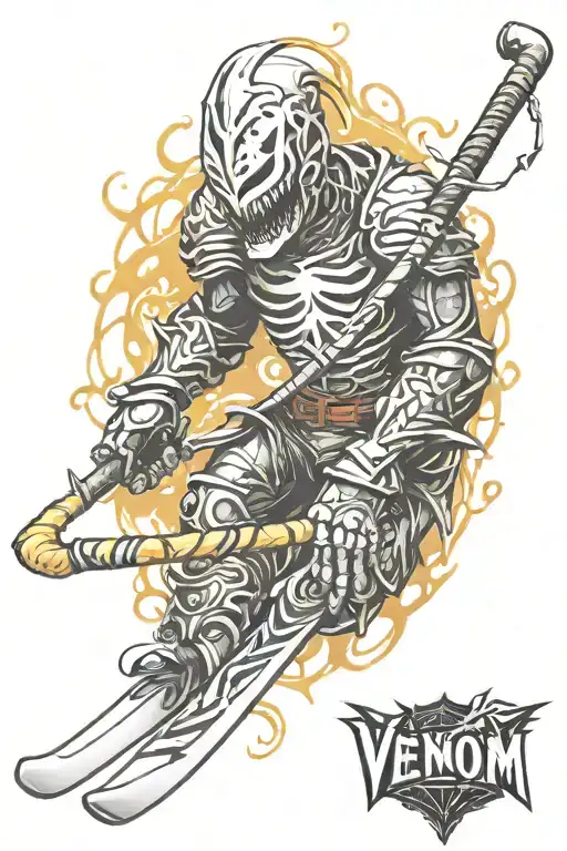 Knight Hockey Stick Turning Into Venom