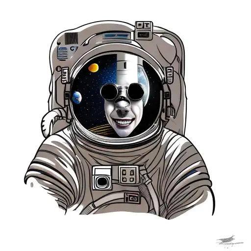 An Astronaut Wearing A Helmet