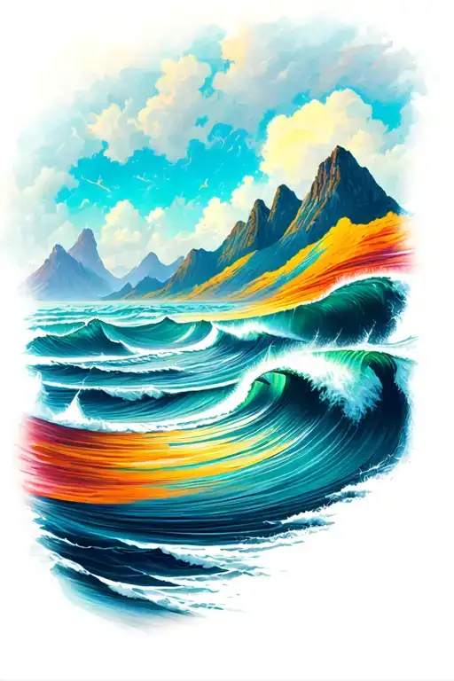 Ocean And Mountain