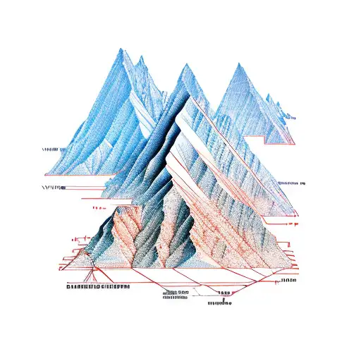 An Engineer's Blueprint Of A Mountain Range