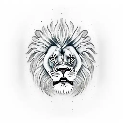 Women Inside Lion Mouth With Crown