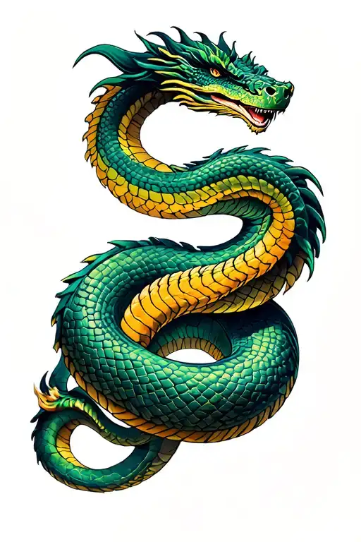 Snake And Dragon Wrapped