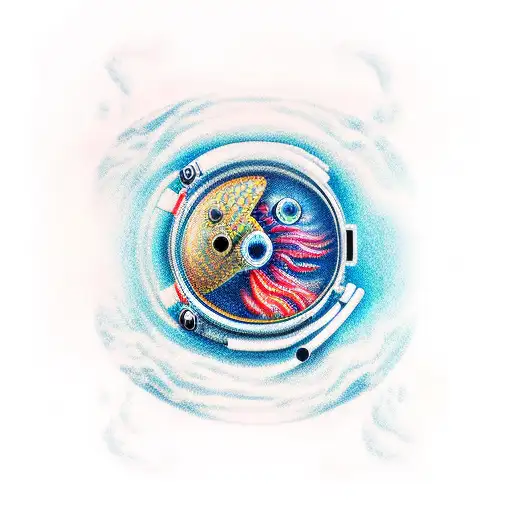 Astronaut And Deep Sea Diver