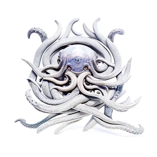 Kraken Wrapped Itself Around Sculpture