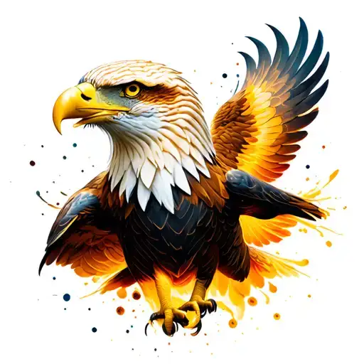 Eagle Made With A Fingerprint