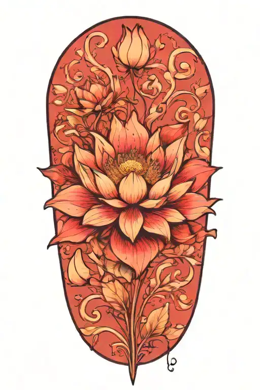 Lotus Flower Surrounded