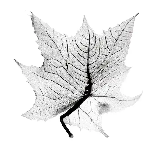 Black And White Leaf Bleeding