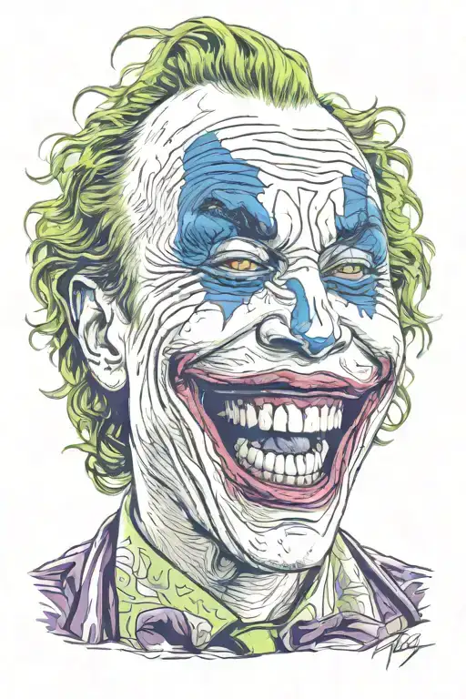 Heath Ledger Joker Laughing