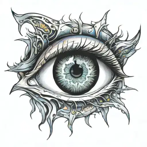 Abstract Organic Eye Inside