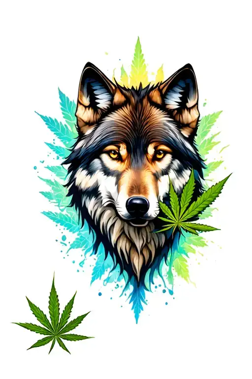 Wolf With Cannabis