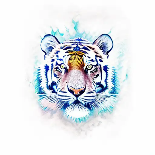 Tiger Made Of Water