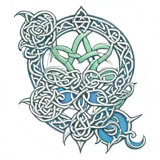 Celtic Knot With The Name Kynzleigh In Calligraphy