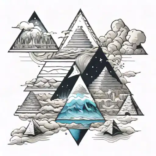 Chaotic Endless Mind Space And Pyramids